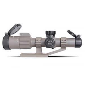 Monstrum Rifle Scope 1 Monstrum G3 1-4x24 First Focal Plane FFP Rifle Scope | ZR305 H-Series Offset Scope Mount | Flat Dark Earth | Bundle