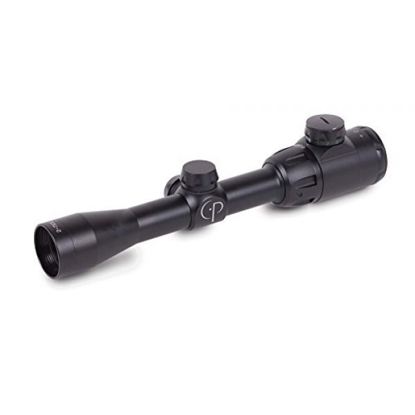 CenterPoint Optics Rifle Scope 1 CenterPoint LR273RG2 2-7x32mm Rifle Scope with Illuminated T.A.G. Reticle and Picatinny Rings,black