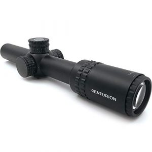 AYIN Rifle Scope 1 AYIN Sights Centurion 1-6x24 Tactical/Hunting Scope with Tactical Turrets, Throw Lever & Flip Caps