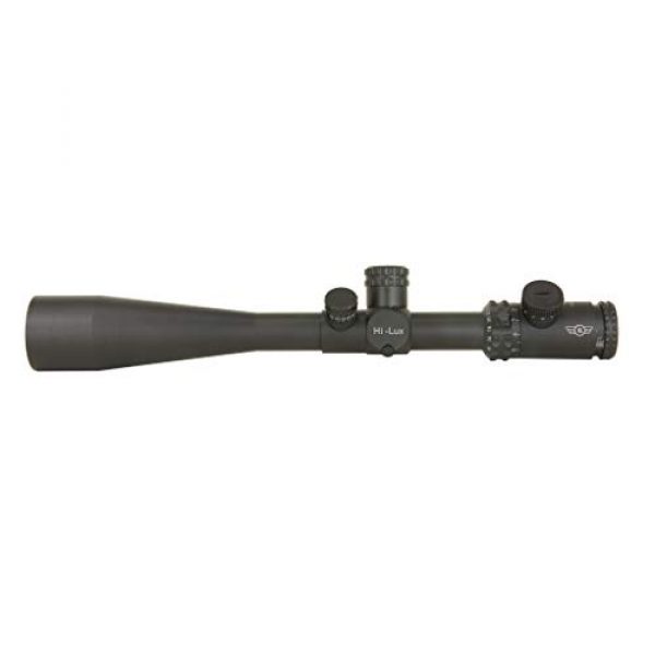 Hi-Lux Optics Rifle Scope 3 Hi-Lux Optics TP730X50MOA Top Angle 7-30 x 50 30mm Tube Rifle Scope with Green Illuminated MOA Reticle, Black