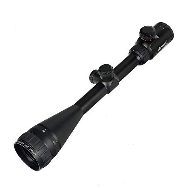 ohhunt Rifle Scope 1 ohhunt 4.5-14x50 AOE Hunting Riflescope Red Glass Etched Cross Reticle Optical Sights Scope with One Piece Mount Rings