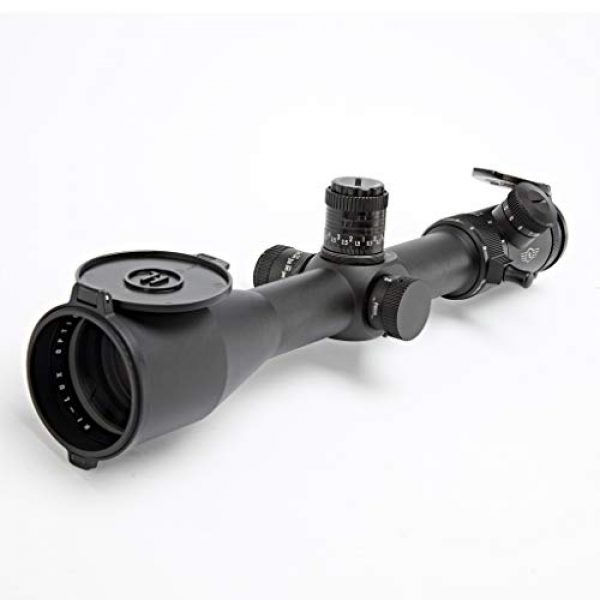 Hi-Lux Optics Rifle Scope 5 Hi-Lux Optics UD530X56-R Uni-Dial 5-30 x 56 34mm Tube Rifle Scope with Red Illuminated MIL Ranging Reticle, Black