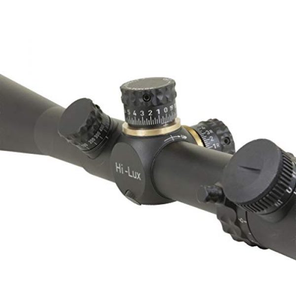 Hi-Lux Optics Rifle Scope 6 Hi-Lux Optics TP730X50MOA Top Angle 7-30 x 50 30mm Tube Rifle Scope with Green Illuminated MOA Reticle, Black
