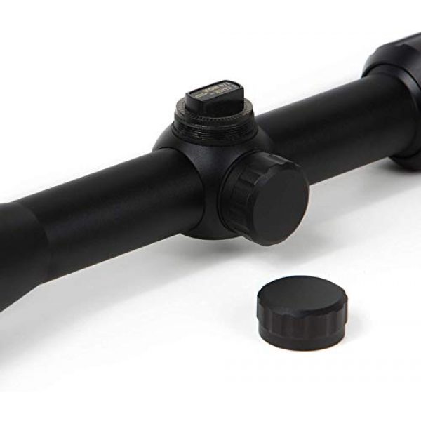 LEBO Rifle Scope 4 LEB Optics Multi-X Reticle Rifle Scope with 4.8-Inch Eye Relief, 3-9X 40mm MOA, Second Focal Plane SFP