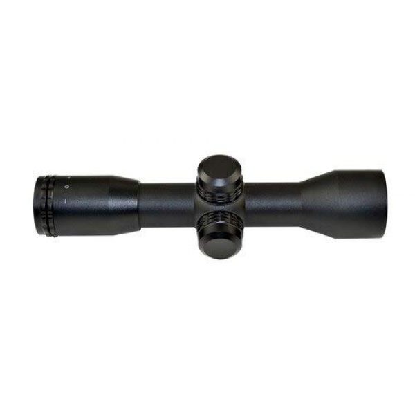 DB TAC INC Rifle Scope 7 DB TAC INC 4X32 Compact Scope with Rangefinder Reticle and 1" Dovetail Scope Rings