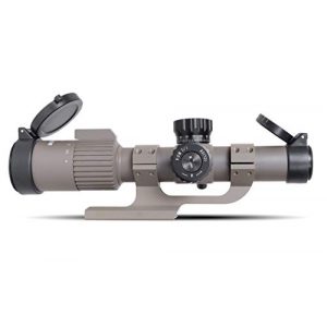 Monstrum Rifle Scope 1 Monstrum G3 1-4x24 First Focal Plane FFP Rifle Scope | ZR300 H-Series Offset Scope Mount | Flat Dark Earth | Bundle