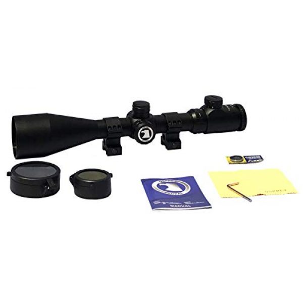 Osprey Global Rifle Scope 4 Osprey Global ES8-32X56MDG Elite Series Mil-Dot Glass Etched Lit Reticle Scope, 8-32x 56mm, Matte Black (8-32x 56mm)