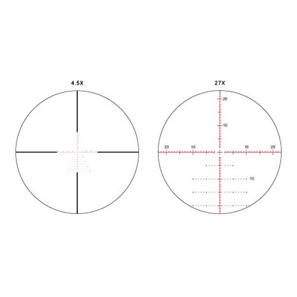 Athlon Optics Rifle Scope 3 Athlon Optics , Ares BTR , Riflescope , 4.5-27 x 50 First Focal Plane (FFP) 30mm Tube, Illuminated APLR3 MOA Reticle ,