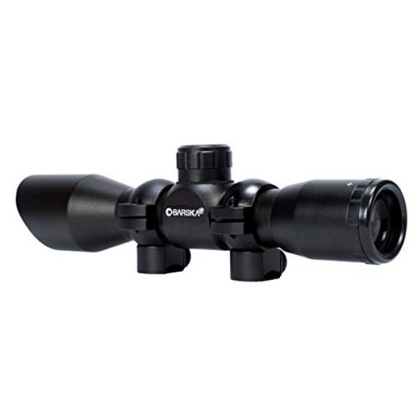 BARSKA Rifle Scope 2 BARSKA AC13490 Plinker-22 Rifle Scope 4x32 30/30 Reticle with Rings
