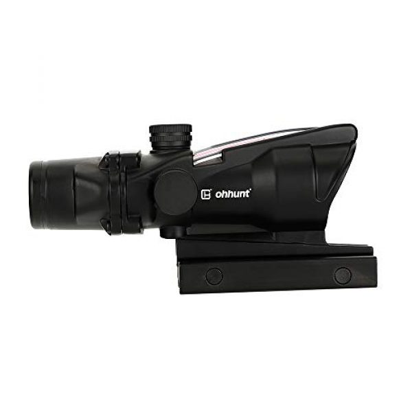 ohhunt Rifle Scope 1 ohhunt 4x32 Hunting RifleScopes Red or Green Illuminated Horseshore Glass Etched Reticle Real Fiber Optics Tactical Optical Sights Scope