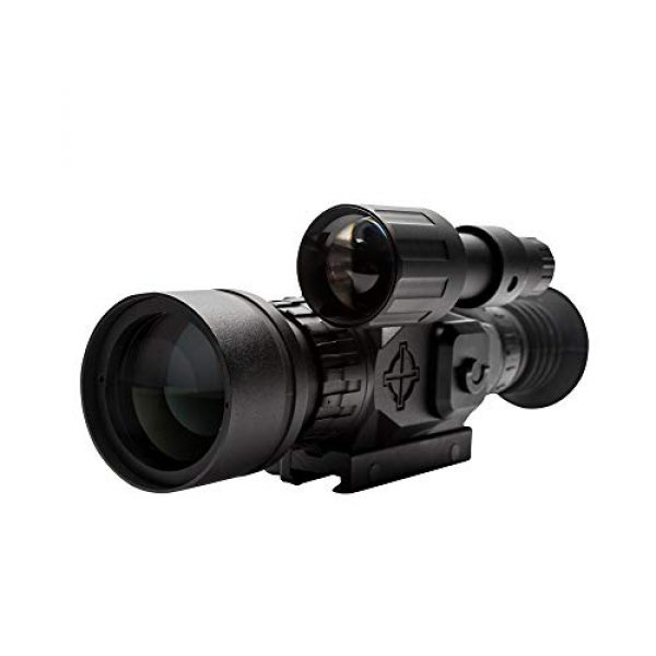 Sightmark Rifle Scope 3 Sightmark Wraith HD 4-32x50 Digital Riflescope Bundle with 4 AA Batteries, Battery Case and Lumintrail Cleaning Cloth