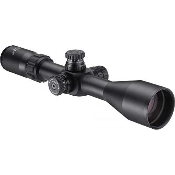 BARSKA Rifle Scope 1 BARSKA AC13348 4-16x50 First Focal Plane MOA Series Rifle Scope Illuminated Trace MOA Reticle, Black, One Size