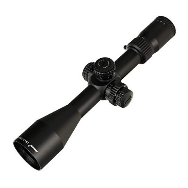 ohhunt Rifle Scope 1 ohhunt LR 4.5-27x50 SFIR Hunting Rifle Scope 30mm Tube Red Illumination Mil Dot Glass Etched Reticle with Mount Side Parallax Turrets Lock Reset