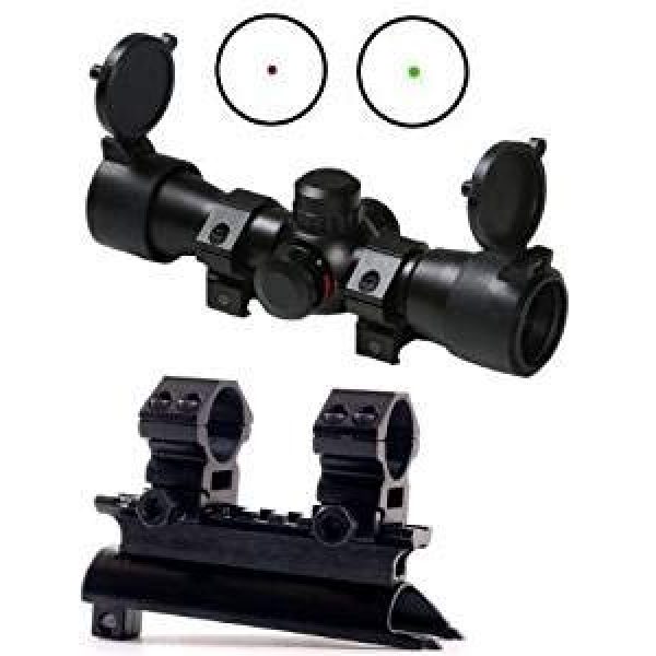 GOTICAL Rifle Scope 1 GOTICAL Tactical SKS Illuminated Dual Red & Green Dot Reticle Scope W/ 7.62x39 Rifle See Through Receiver Cover Replacement High Profile