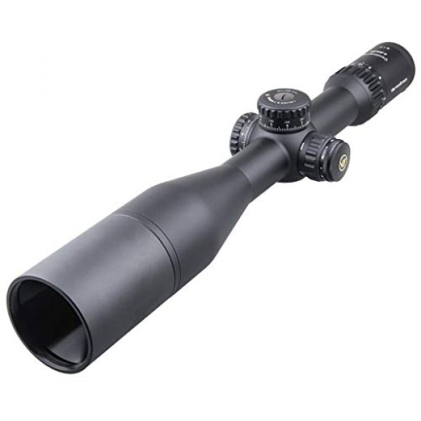 Vector Optics Rifle Scope 6 Vector Optics Continental 4-24x56 First Focal Plane (FFP) Rifle Scope, 34mm Tube, 1/10 MIL Per Click Adjustment, Turret Lock System, Free Picatinny/Weaver Mount Rings, Matte Black