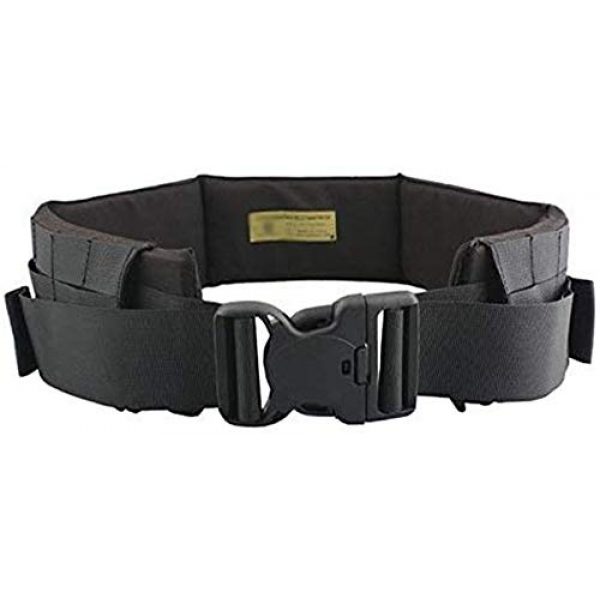 H World Shopping Tactical Belt 1 H World Shopping Emerson Tactical Molle Waist Padded Patrol Battle Belt Military Hunting Black BK (Medium)