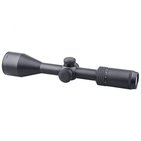 Vector Optics Rifle Scope 3 Vector Optics Matiz 3-9x50 Second Focal Plane (SFP) Tactical Riflescope with Red Dot Illuminated Reticle, 25.4mm Tube, 1/4 MOA Per Click Adjustment, Edge-to-Edge Image, Free Mount Rings, Lens Caps