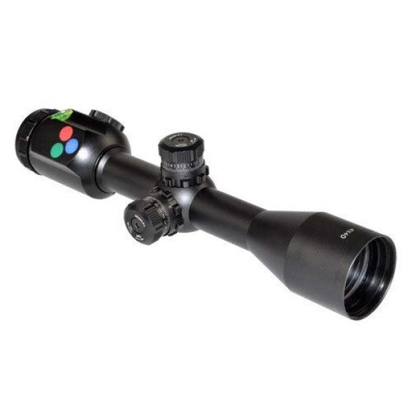 DB TAC INC Rifle Scope 1 DB TAC INC Presma EX Professional Series 4X40 Precision Scope, Red,Green,Blue Color RXR Reticle