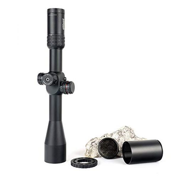 ohhunt Rifle Scope 6 ohhunt FFP 4.5-18X44 SFIR First Focal Plane Hunting Optical Riflescopes Side Parallax R/G Glass Etched Reticle Lock Reset Scope
