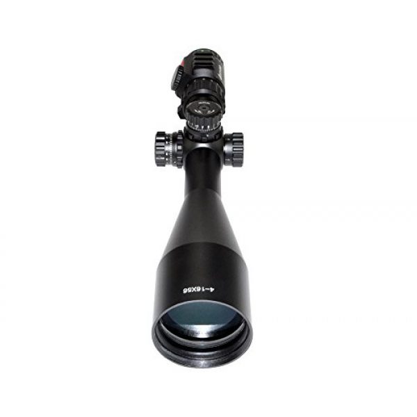 Eastvale Rifle Scope 6 Eastvale 4-16x56SPA Hunting Rifle Scope with Fully-Coated Wire Mil-Dot Red, Green and Blue Illuminated Reticle