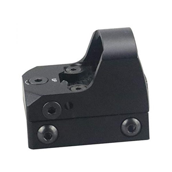 DJym Rifle Scope 7 DJym Upgraded Version of RMR Red Dot Sight, Mini 22mm Rail Pistol Aiming Scope