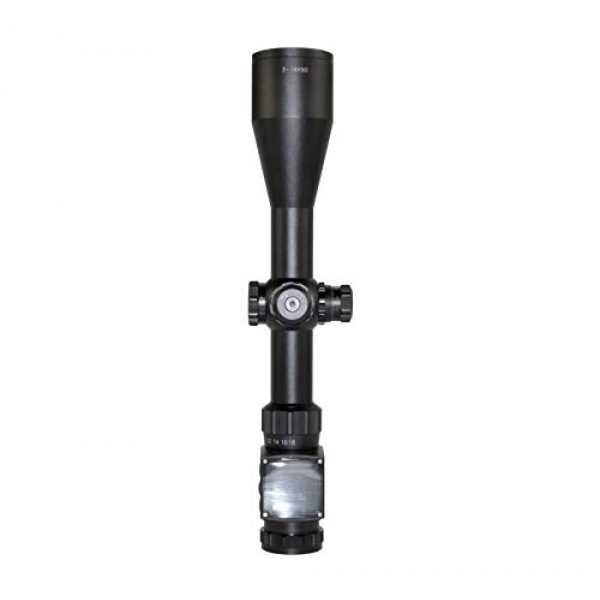 Presma Rifle Scope 7 Presma Solar Powered 3-18X50 Precision Rifle Scope with Side AO Adjustment, RXR Glass and Illuminated Orange, Green, and Blue Mil-Dot Retilce