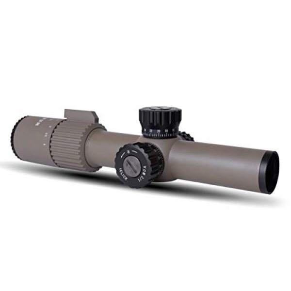 Monstrum Rifle Scope 4 Monstrum G3 1-4x24 First Focal Plane FFP Rifle Scope | ZR300 H-Series Offset Scope Mount | Flat Dark Earth | Bundle