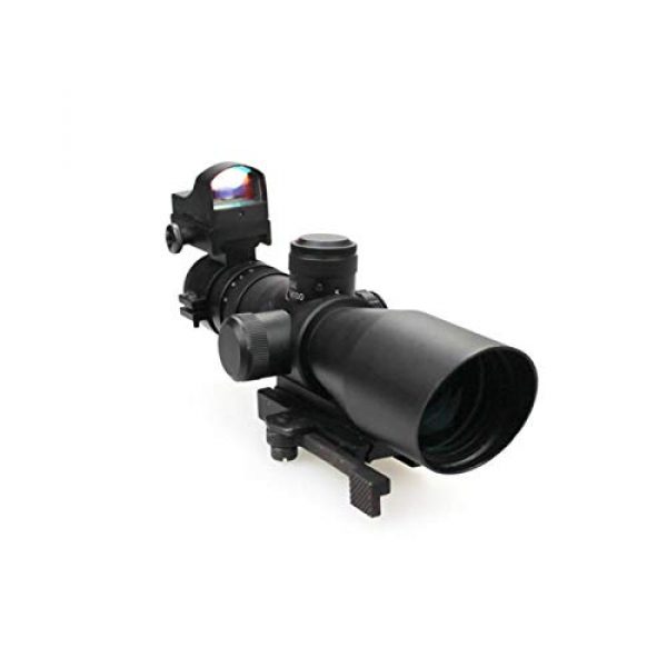 DJym Rifle Scope 1 DJym 3-9X42E and HD107R Combined Sights, Rifle Scope Waterproof, Shockproof and Anti-Fog