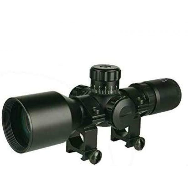 DB TAC INC Rifle Scope 1 DB TAC INC Compact 3-9x42 Red and Green Color Illuminated Scope Come with Rings
