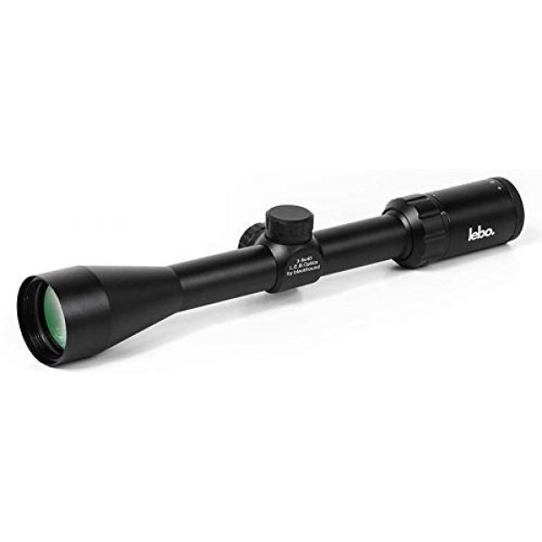 LEBO Rifle Scope 3 LEB Optics Multi-X Reticle Rifle Scope with 4.8-Inch Eye Relief, 3-9X 40mm MOA, Second Focal Plane SFP