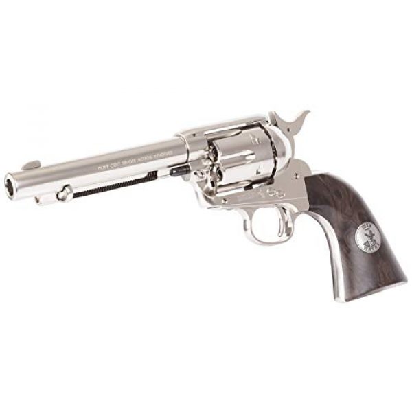 Colt Air Pistol 4 Colt John Wayne CO2 Pellet Revolver, Nickel - 0.177 Caliber