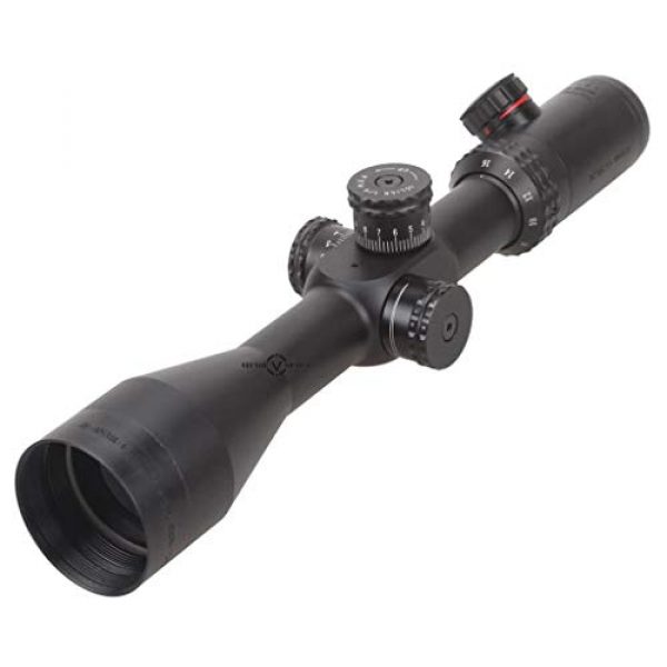 Vector Optics Rifle Scope 1 Vector Optics 4-16x50 Second Focal Plane (SFP) Riflescope with Red & Green Illuminated Reticle, 30mm Tube, 1/4 MOA Per Click Adjustment, Turret Lock System, Free Mount Rings, Honeycomb Sunshade