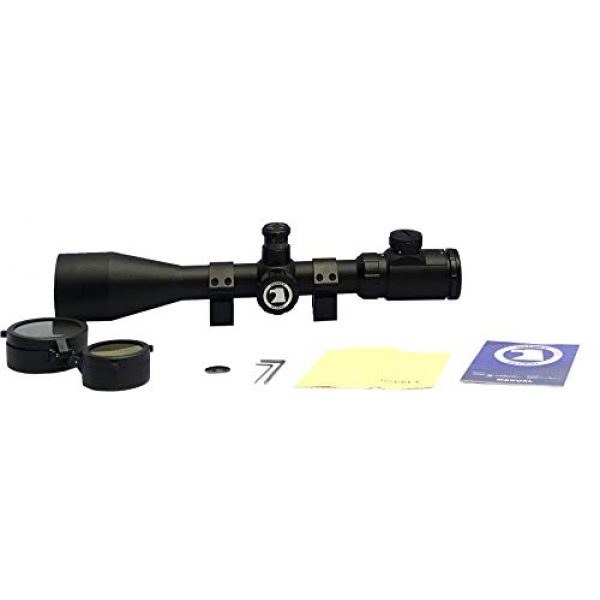 Osprey Global Rifle Scope 3 Osprey Global TA4-16x50IRF Illuminated Rangefinder Reticle 30mm-Tube Riflescope, 4-16x 50mm, Matte Black (10-40x 50mm) Plus Bullet Drop Compensator for .223