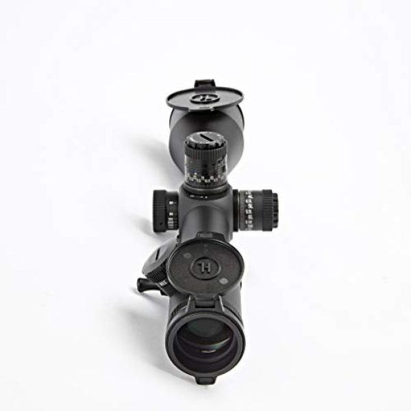 Hi-Lux Optics Rifle Scope 3 Hi-Lux Optics UD530X56-R Uni-Dial 5-30 x 56 34mm Tube Rifle Scope with Red Illuminated MIL Ranging Reticle, Black