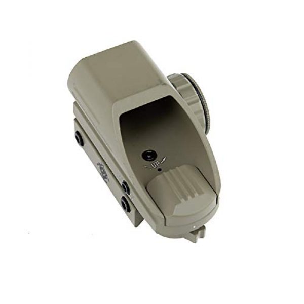 DJym Rifle Scope 6 DJym Sand Color Red and Green Dot Reflex Sight Scope with Broad Gauge Electrodeless Used for Hunting Rifle Scope