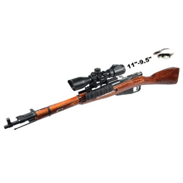 UTG Rifle Scope 2 UTG 2-7X44 11" - 9.5" Long Eye Relief 30mm Scout Scope Glass Reticle