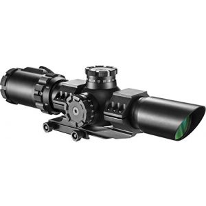 BARSKA Rifle Scope 1 Barska AC12138 Rifle Scope 1-6x32 Red/Green Illuminated Mil-Dot Reticle with Cantilever Ring