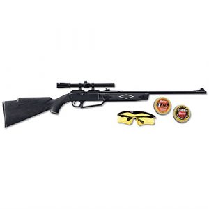 Daisy Air Rifle 1 880 Powerline Air Rifle Kit, Dark Brown/Black, 37.6 Inch/.177 Caliber