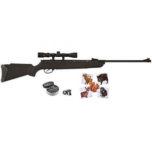 Wearable4U Air Rifle 1 Hatsan Mod 85 Spring Combo Air Rifle with Wearable4U 100x Paper Targets and Lead Pellets Bundle