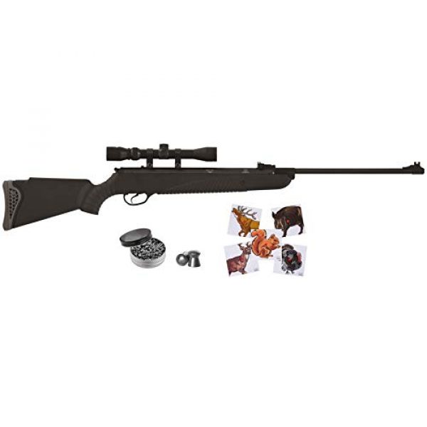 Wearable4U Air Rifle 1 Hatsan Mod 85 Spring Combo Air Rifle with Wearable4U 100x Paper Targets and Lead Pellets Bundle