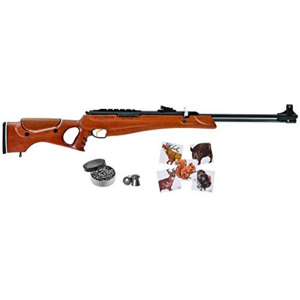 Wearable4U Air Rifle 1 Hatsan Proxima Walnut Air Rifle with Included Wearable4U 100x Paper Targets and Pellets Bundle