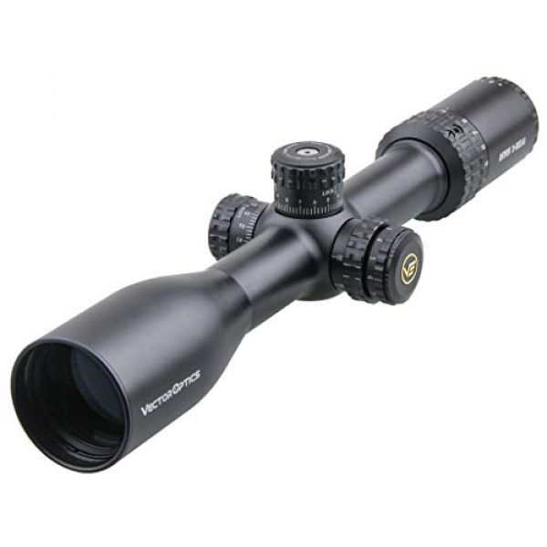 Vector Optics Rifle Scope 1 Vector Optics Aston 3-18x44mm, 1/4 MOA, Red Illuminated, 30mm Tube, Second Focal Plane (SFP) Rifle Scope