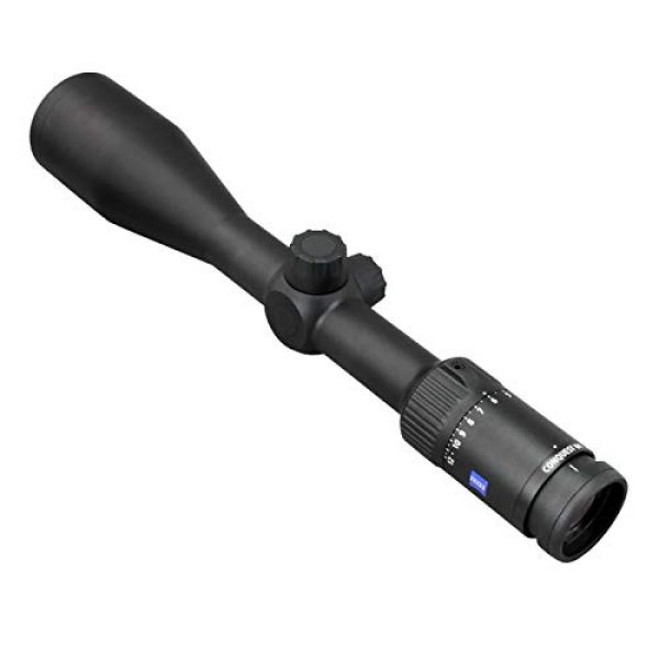 Zeiss Rifle Scope 4 Zeiss Conquest V4 3-12x56 Rifle Scope with Z-Plex Reticle (#20) - Capped Elevation Turret - Fixed Parallax - .25 MOA