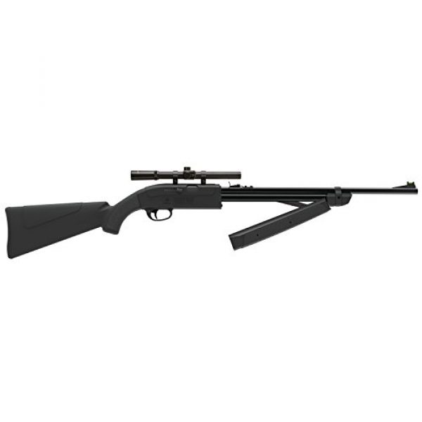 Crosman Air Rifle 3 Crosman CLGY1000KT Legacy 1000 Single Shot Variable Pump .177-Caliber Pellet And BB Air Rifle With 4 x 15 mm Scope, Black