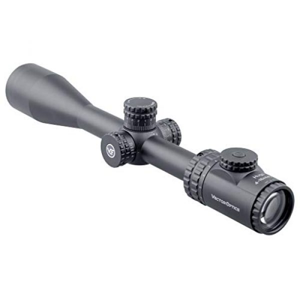 Vector Optics Rifle Scope 2 Vector Optics Hugo 4-16x44 Second Focal Plane (SFP) Riflescope with Illuminated Center Dot BDC Reticle, 25.4mm Tube, 1/4 MOA Per Adjustment, Turret Lock System, Free Mount Rings, Lens Caps, Sunshade
