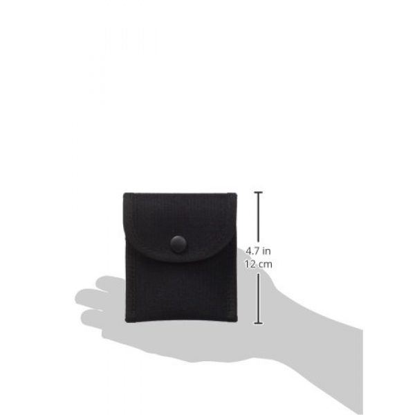 Uncle Mike's Tactical Pouch 3 Uncle Mike's Kodra Duty Nylon Web Single Snap Close Latex Glove Pouch, Black