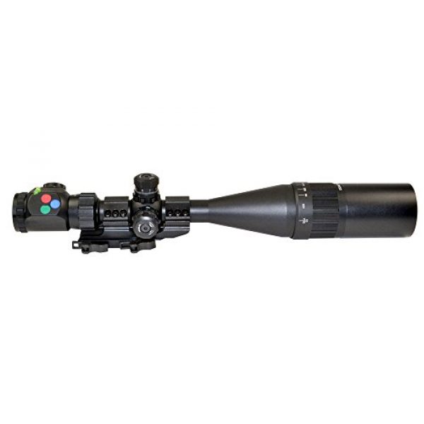 Presma Rifle Scope 3 PRESMA 6-24X50 Precision Hunting Rifle Scope with Illuminated Red, Green, Blue Mil-Dot RXR Reticle and