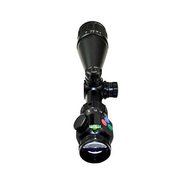 Presma Rifle Scope 7 Presma 4-16X50 Precision Hunting Rifle Scope with Crystal Clear RXR and Easy to Use Range Estimation and Red, Green and Blue Illuminated Mil-Dot Reticle,