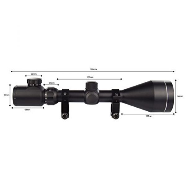 OTW Rifle Scope 5 OTW Rifle Scope 3-9X56 Red&Green Mil-dot Illuminated Optics Optical Scope
