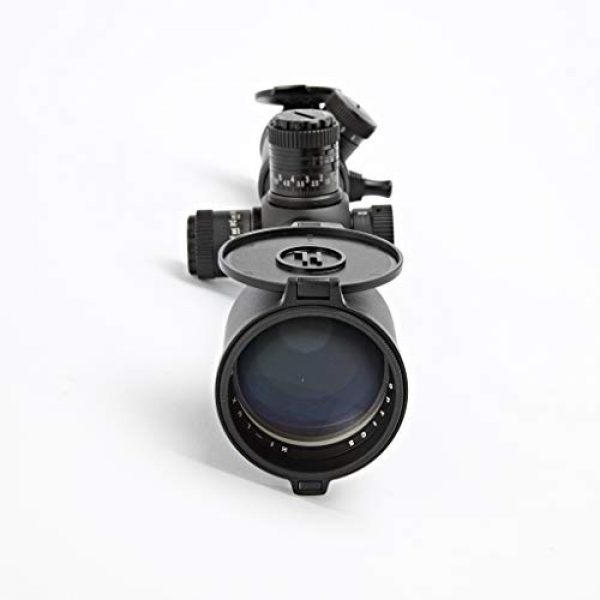 Hi-Lux Optics Rifle Scope 2 Hi-Lux Optics UD530X56-R Uni-Dial 5-30 x 56 34mm Tube Rifle Scope with Red Illuminated MIL Ranging Reticle, Black